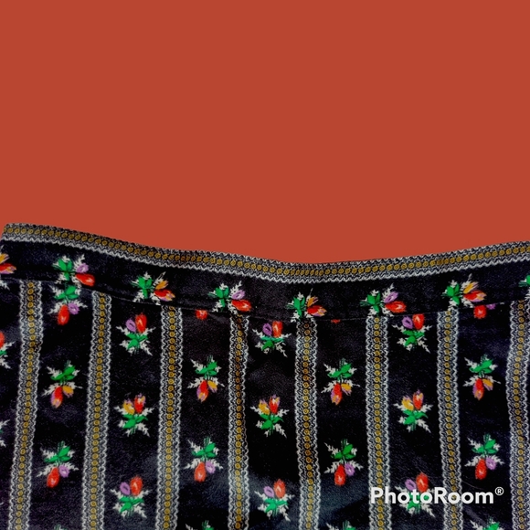 SOLD Vtg 70s prairie ruffle maxi skirt - Picture 8 of 11